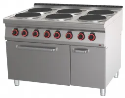 Fourneau triphasé 6 feux 27,3 kw - redfox - spt 90/120-21 e - Redfox - SPT 90/120-21 E