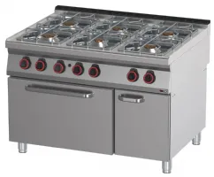 Fourneau à gaz 4 feux 46,5 kW - Redfox - SPT 90/120-21 G - REDFOX - SPT 90/120-21 G