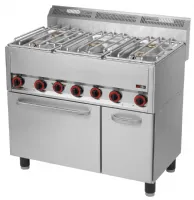 Fourneau à gaz sur four 5 feux 22,5 kW - Redfox - SPT 90/5 GLS Fourneau à gaz sur four 5 feux 22,5 kW - Redfox - SPT 90/5 GLS