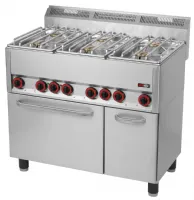Fourneau à gaz sur four 6 feux 27 kW - Redfox - SPT 90 GLS Fourneau à gaz sur four 6 feux 27 kW - Redfox - SPT 90 GLS