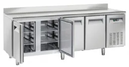 Table réfrigérée positive 4 portes pleines pour plateaux 325x410 avec dosseret 485 l - coolhead - sr 4200 - Cool Head Italie - SR 4200