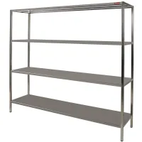 Étagère de rangement professionnelle en inox aisi 441 4 niveaux 2000x400x1800 mm - diamond - sr2044 - Diamond - SR2044 Étagère de rangement professionnelle en inox aisi 441 4 niveaux 2000x400x1800 mm - diamond - sr2044 - Diamond - SR2044