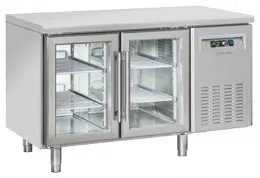 Table réfrigérée positive 2 portes vitrées pour plateaux 325x410 230 L - Coolhead - SRG 2100 Table réfrigérée positive 2 portes vitrées pour plateaux 325x410 230 L - Coolhead - SRG 2100