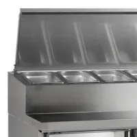Photo 2 - Comptoir de préparation de sandwich gn1/1 - 3 portes inox 407 l +2 à +10 °c - tefcold - ss7300 - Tefcold - SS7300