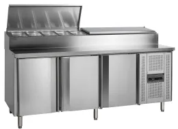 Comptoir de préparation de sandwich 3 portes pleines positive - tefcold - ss8300 - Tefcold - SS8300 Comptoir de préparation de sandwich 3 portes pleines positive - tefcold - ss8300 - Tefcold - SS8300