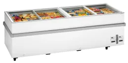 Congélateur horizontal supermarché 4 couvercles coulissants plats - tefcold - ssf250 - Tefcold - SSF250