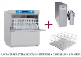 Lave-verres professionnel panier 50 x 50 cm avec osmoseur - Furnotel - STERV252