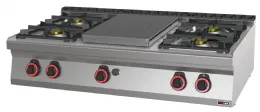 Fourneau plaque coup de feu à gaz sur placard 4 feux 36,1 kw - redfox - stp 70/012 g - REDFOX - STP 70/012 G