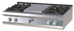 Fourneau à gaz à poser 4 feux 36,1 kw - rm gastro - stps 7012 g - RM GASTRO - STPS 7012 G Fourneau à gaz à poser 4 feux 36,1 kw - rm gastro - stps 7012 g - RM GASTRO - STPS 7012 G