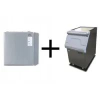 Machine à glaçons a cubes modulaire refroidissement à air avec réserve 129kg - 190kg/24h Machine à glaçons a cubes modulaire refroidissement à air avec réserve 129kg - 190kg/24h