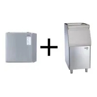 Machine à glaçons a cubes modulaire refroidissement à air avec réserve 168kg - 210kg/24h Machine à glaçons a cubes modulaire refroidissement à air avec réserve 168kg - 210kg/24h