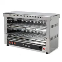 Toaster grand avec minuteur et bac à miettes amovible, puissance 4,2 kW, monophasé - Hr Fainca - T09CON