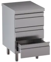 Meuble bas inox avec dosseret aisi 304 et 3 tiroirs - diamond - tacs67-sa7 - Diamond - TACS67-SA7 Meuble bas inox avec dosseret aisi 304 et 3 tiroirs - diamond - tacs67-sa7 - Diamond - TACS67-SA7