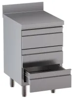 Meuble bas inox avec dosseret arrière et 3 tiroirs en acier inoxydable aisi 304 - diamond - tacs67d-sa8 - Diamond - TACS67D-SA8 Meuble bas inox avec dosseret arrière et 3 tiroirs en acier inoxydable aisi 304 - diamond - tacs67d-sa8 - Diamond - TACS67D-SA8