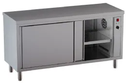 Table professionnelle armoire chauffante 2 portes coulissantes - Diamond - TE166-SA4 Table professionnelle armoire chauffante 2 portes coulissantes - Diamond - TE166-SA4