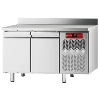 Table frigorifique murale ventilée 2 portes GN 1/1 positive 260 litres 1351x680x900 mm - Diamond - TFM2/AG-2