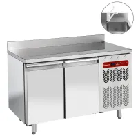 Table réfrigérée professionnelle 2 portes positive avec évier - diamond - tg2n/ha-r2ev - Diamond - TG2N/HA-R2EV