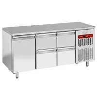 Pack table réfrigérée ventilée 1 porte et 4 tiroirs GN 1/1 positive - TG3N/H-R2_2XK1/2-H - Diamond