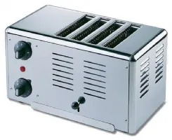 Photo 1 - Toaster professionnel 4 rubans monophasé 1800 w 370x210x230 mm - sofraca - tg4 - Sofraca - TG4