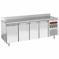 Table frigorifique murale ventilée 4 portes GN 1/1 positive 550 litres 2250x700x880/900(+85) mm - Diamond - TG4N/HA-R2 Table frigorifique murale ventilée 4 portes GN 1/1 positive 550 litres 2250x700x880/900(+85) mm - Diamond - TG4N/HA-R2