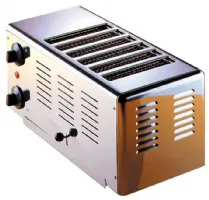 Toaster professionnel vertical 6 rubans Monophasé 2500 W 460x210x230 mm - Sofraca - TG6 Toaster professionnel vertical 6 rubans Monophasé 2500 W 460x210x230 mm - Sofraca - TG6