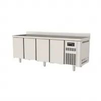 Table desserte réfrigérée positive 4 portes pleines 543 l avec dosseret - coreco - tgr-225-s - Coreco - TGR-225-S