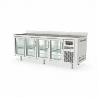 Table desserte réfrigérée positive 4 portes vitrées 543 l - coreco - tgrv-225-s - Coreco - TGRV-225-S