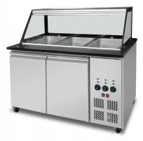 Bain-marie professionnel à eau 3 x GN 1/1 positive - Skyrainbow - THBM128S - SKYRAINBOW - THBM128S Bain-marie professionnel à eau 3 x GN 1/1 positive - Skyrainbow - THBM128S - SKYRAINBOW - THBM128S