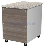 Meuble de caisse avec tiroir et structure ouverte en inox et bois 400x820x855 mm - Skyrainbow - THKT48 - SKYRAINBOW - THKT48 Meuble de caisse avec tiroir et structure ouverte en inox et bois 400x820x855 mm - Skyrainbow - THKT48 - SKYRAINBOW - THKT48