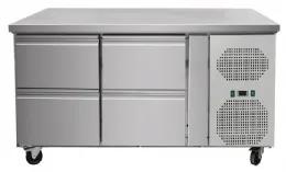Timbre réfrigéré positif ventilé 4 tiroirs sans dosseret 1360x700x860 mm - skyrainbow - thp2100tn4d - Skyrainbow - THP2100TN4D