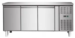 Photo 2 - Table desserte négative - meuble réfrigéré 3 portes, 1800x700x 860 mm - skyrainbow - thp3100bt - Skyrainbow - THP3100BT