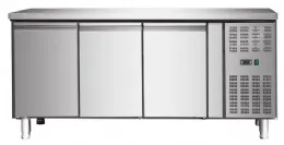 Photo 2 - Table desserte réfrigérée - meuble 3 portes positive, 1795x700x 860 mm - skyrainbow - thp3100tn - Skyrainbow - THP3100TN