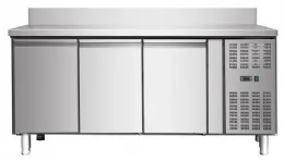 Photo 2 - Table desserte réfrigérée adossée 3 portes positive, 1795x700 x860 +100 mm - skyrainbow - thp3200tn - Skyrainbow - THP3200TN