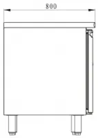 Photo 4 - Tour réfrigéré pâtissier 2 portes positif, 1510 x 800 x 860 mm - skyrainbow - thpa2100tn - Skyrainbow - THPA2100TN