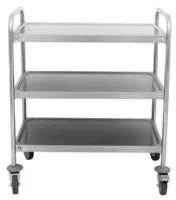 Chariot de Débarrassage - 3 niveaux, 1200x600x940 mm - Skyrainbow - THS3R126 Chariot de Débarrassage - 3 niveaux, 1200x600x940 mm - Skyrainbow - THS3R126