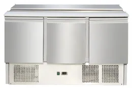 Photo 2 - Saladette réfrigérée - 3 portes 1365 x 700 x 870 mm - skyrainbow - ths903 - Skyrainbow - THS903