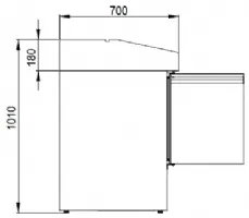 Photo 4 - Saladette réfrigérée 3 portes, 1400 x 700 x 1010 mm - skyrainbow - ths903pz - Skyrainbow - THS903PZ