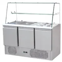Saladette réfrigérée - 3 portes + Vitres doit - 1365 x 700 x 1330 mm - Skyrainbow - THS903VG Saladette réfrigérée - 3 portes + Vitres doit - 1365 x 700 x 1330 mm - Skyrainbow - THS903VG
