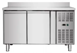 Photo 3 - Table desserte réfrigérée - meuble 2 portes positive, 1360 x 600 x 860+100 mm - skyrainbow - thsnack2200tn - Skyrainbow - THSNACK2200TN