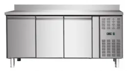 Photo 2 - Table desserte réfrigérée - meuble 3 portes positive, 1800x600x 860+100 mm - skyrainbow - thsnack3200tn - Skyrainbow - THSNACK3200TN