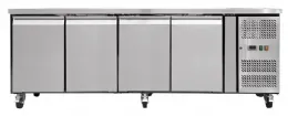 Table desserte négative - Meuble réfrigéré 4 portes, 2230x600x860 mm - Skyrainbow - THSNACK4100BT - SKYRAINBOW - THSNACK4100BT