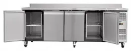 Photo 3 - Table desserte réfrigérée - meuble positive adossé - 4 portes -2230x600x 860 +100 mm - skyrainbow - thsnack4200tn - Skyrainbow - THSNACK4200TN