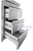 Photo 2 - Placard central - 3 tiroirs, 500 x 700 x 850 mm - skyrainbow - thss3r57 - Skyrainbow - THSS3R57
