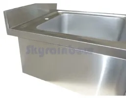 Photo 3 - Plonge inox - 1 bac sans égouttoir, 800 x 600 x850 mm - skyrainbow - thstr86bm1 - Skyrainbow - THSTR86BM1
