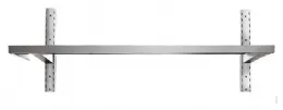 Photo 2 - Étagère murale inox - 1 niveau, 1600 x300 x 350 mm - skyrainbow - thwbs1r163 - Skyrainbow - THWBS1R163