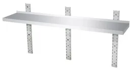 Étagère murale Inox - 1 niveau, 1600x400 x 350 mm - Skyrainbow - THWBS1R164