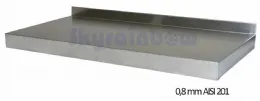 Photo 8 - Étagère murale inox - 1 niveau,2000x400 x 350 mm - skyrainbow - thwbs1r204 - Skyrainbow - THWBS1R204