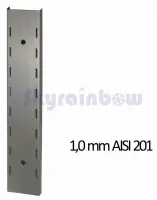 Photo 5 - Étagère murale inox - 1 niveau, 600x400 x 350 mm - skyrainbow - thwbs1r64 - Skyrainbow - THWBS1R64