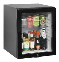 Réfrigérateur minibar à porte vitrée 1 porte vitrée noir 24 l +5 à +14 °c - tefcold - tm35gc - Tefcold - TM35GC
