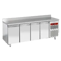 Table frigorifique professionnelle murale ventilée positive 4 portes 600x400 mm 760 litres - Diamond - TP4N/HA-R2